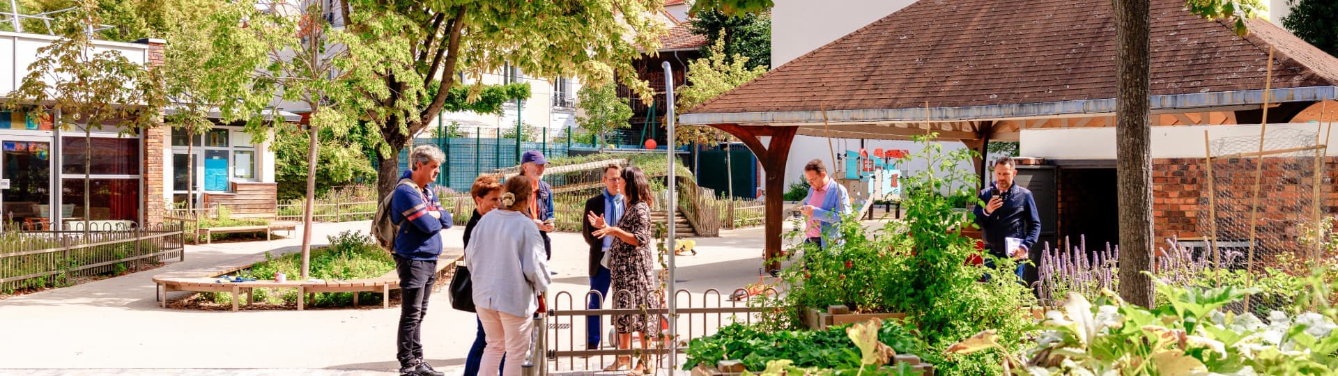 balade dans un jardin urbain